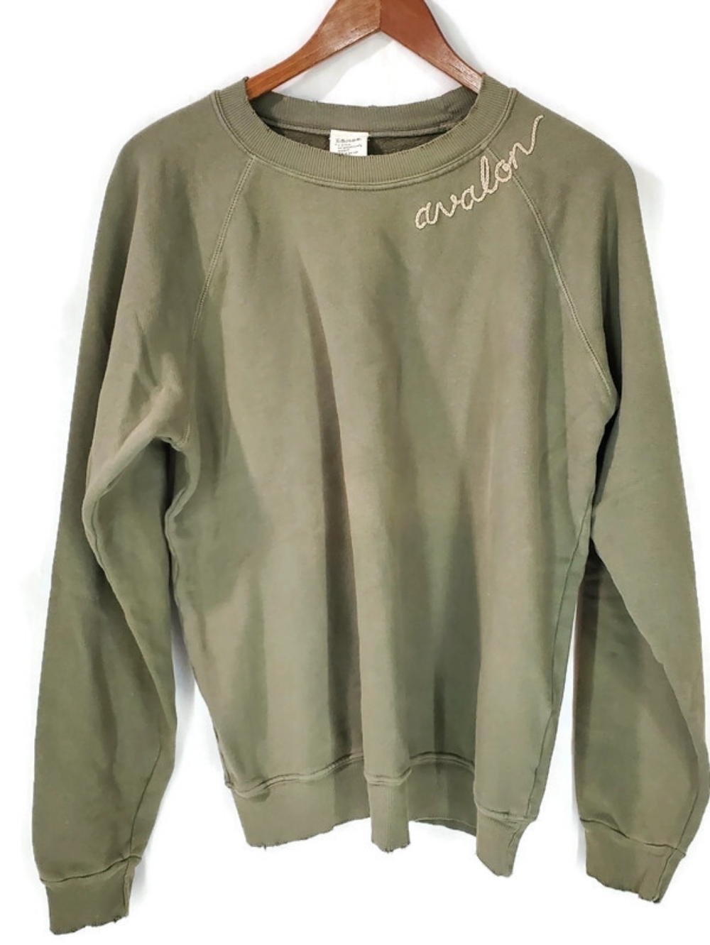 I Stole My Boyfriend’s Shirt—Vintage Avalon Embroidered Sweatshirt Sustainable M